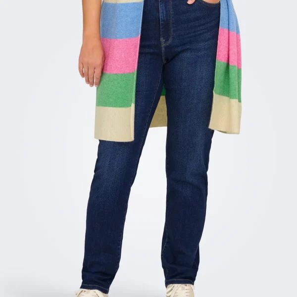 VAQUEROS OSCUROS RECTOS ELSTICOS CURVY