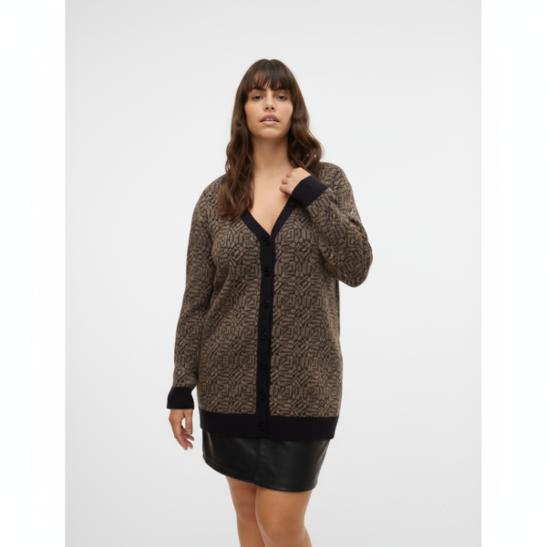 CHAQUETA PUNTO ESTAMPADA