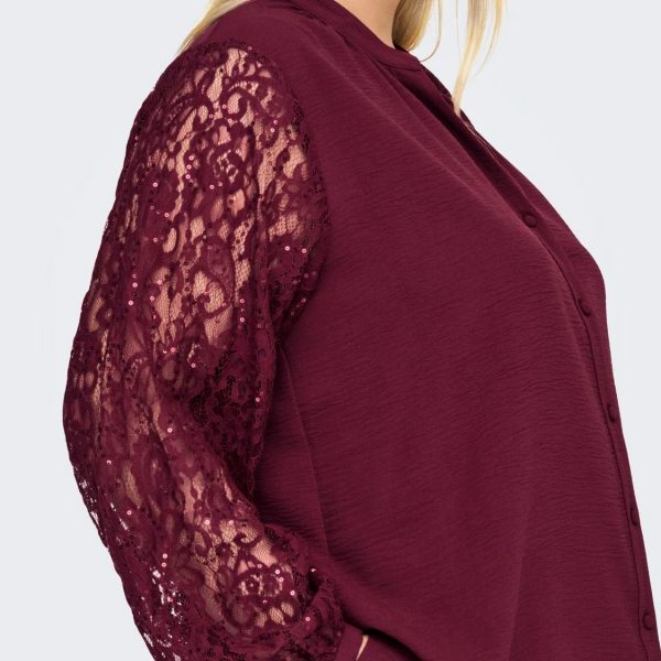 BLUSA MANGA BLONDA Y LENTEJUELA