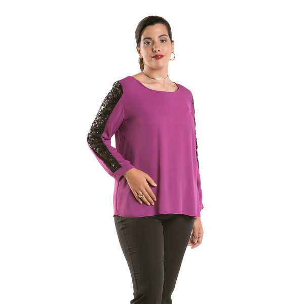 BLUSA LISA PAILLETTE