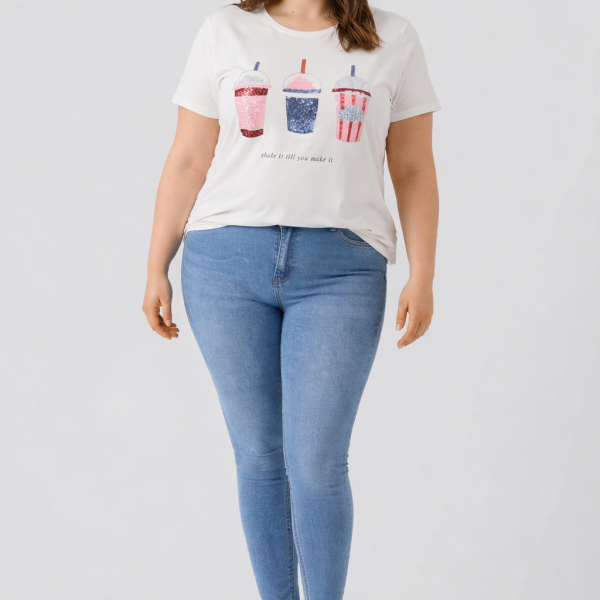 CAMISETA CEREZAS Y RAYAS