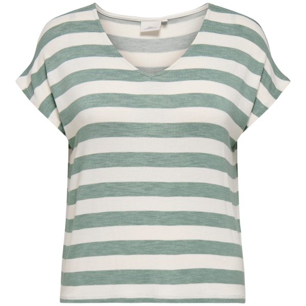 CAMISETA RAYAS ESCOTE PICO