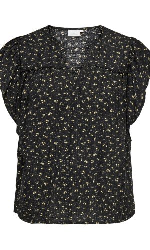 BLUSA FLORES VOLANTE HOMBRO