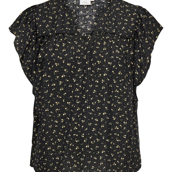 BLUSA FLORES VOLANTE HOMBRO