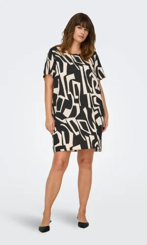 VESTIDO B N ESTAMPADO