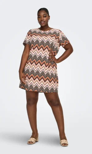 VESTIDO B N ESTAMPADO